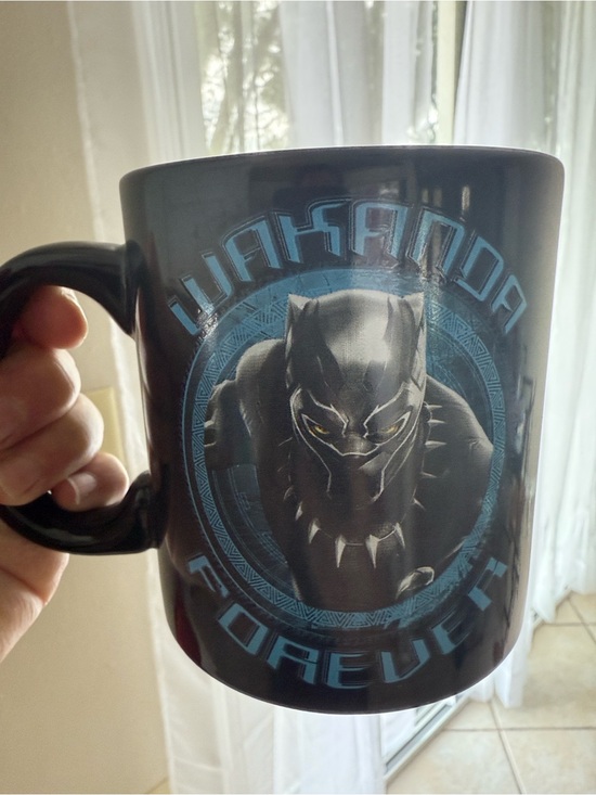 Marvel Other - Marvel Black Panther Ceramic Mug - Black with Beige Rim